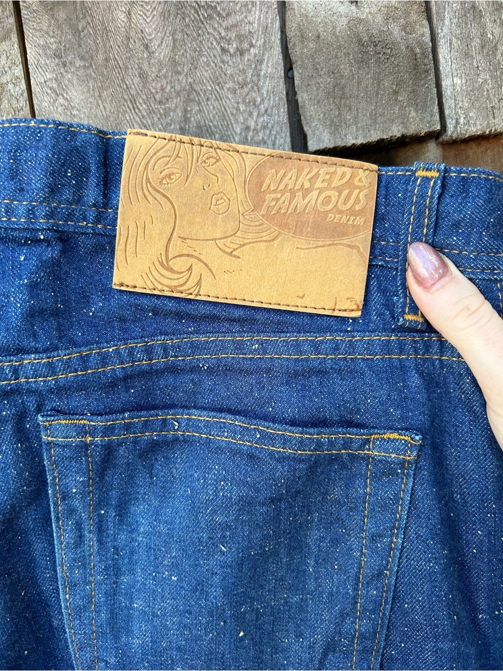 Naked & Famous Weird Guy Indigo Workforce Selvedge Jeans - Picture 6 of 6